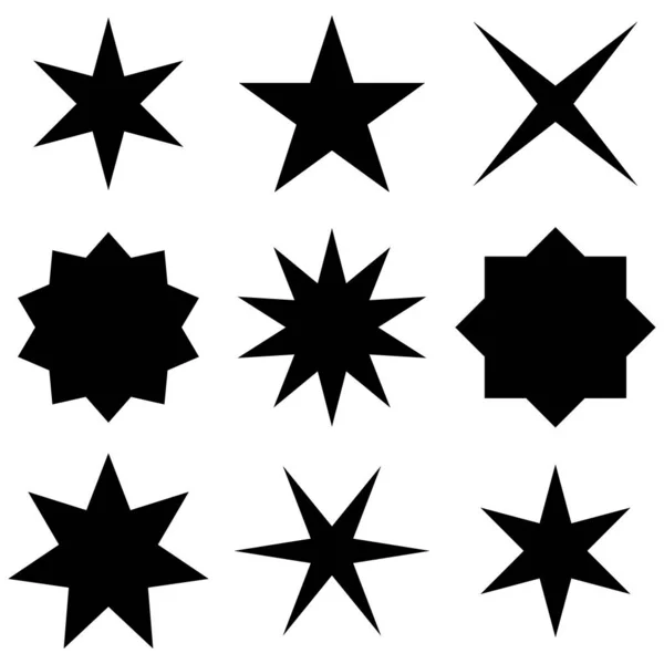 Звезды Устанавливают Векторную Иллюстрацию Клип Арт — стоковый вектор