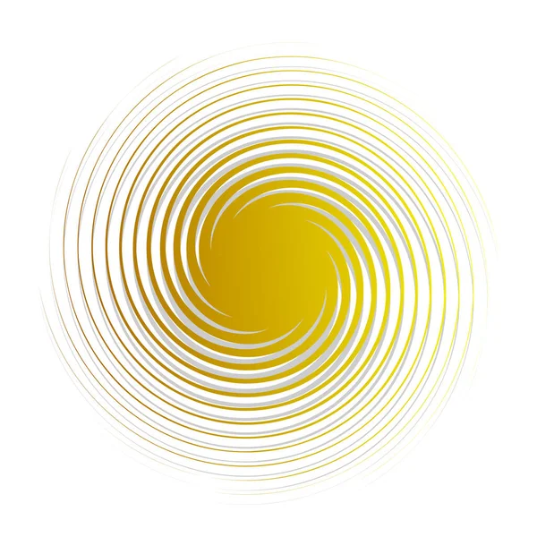 Strahlendes Wirbel Oder Wirbel Wirbelndes Element Formvektor Illustration — Stockvektor