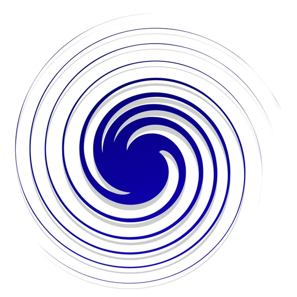 Strahlendes Wirbel Oder Wirbel Wirbelndes Element Formvektor Illustration — Stockvektor