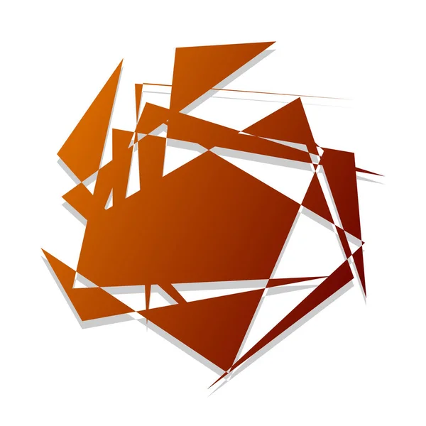 Abstrato Forma Geométrica Elemento Estoque Ilustração Vetorial — Vetor de Stock