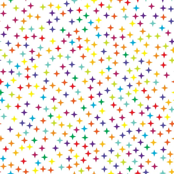 Patrón Forma Estrellas Aleatorias Fondo Perfectamente Repetible — Vector de stock