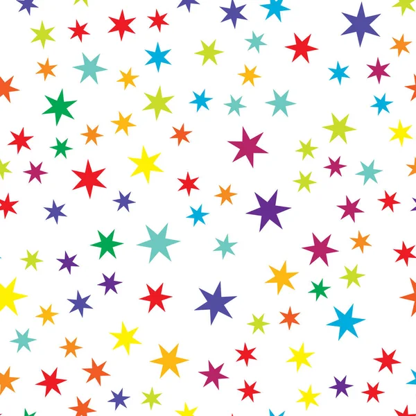 Patrón Forma Estrellas Aleatorias Fondo Perfectamente Repetible — Vector de stock