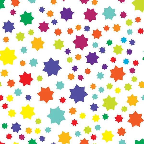 Patrón Forma Estrellas Aleatorias Fondo Perfectamente Repetible — Vector de stock