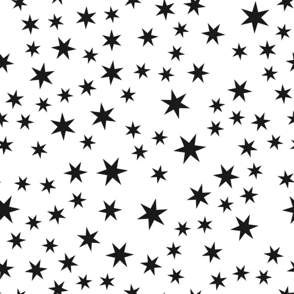 Patrón Forma Estrellas Aleatorias Fondo Perfectamente Repetible — Vector de stock