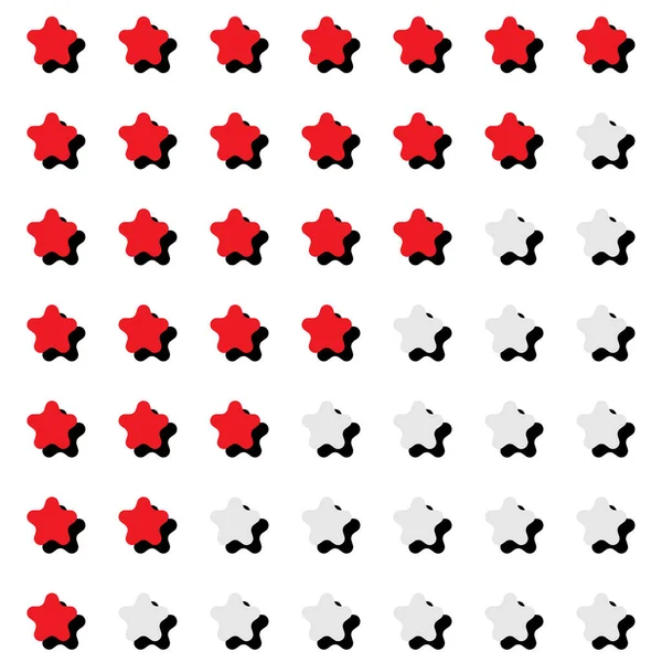 Étoile Nominale Niveau Qualité Satisfaction Clientèle Sondage Icône Concept Étoile — Image vectorielle