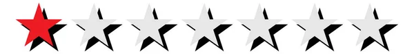 恒星评级元素系列 客户满意度 质量水平 估值概念 星级评级系统图标 — 图库矢量图片