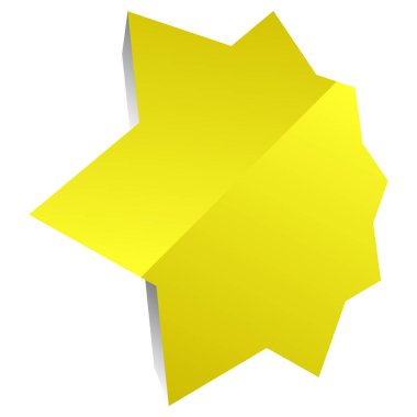 Yıldız, yıldız patlaması, güneş patlaması grafiği. Starlet simge serisi Stok vektör çizimi