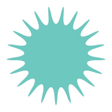 Yıldız, yıldız patlaması, güneş patlaması grafiği. Starlet simge serisi Stok vektör çizimi