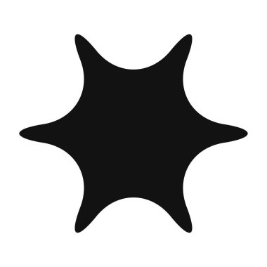 Yıldız, yıldız patlaması, güneş patlaması grafiği. Starlet simge serisi Stok vektör çizimi