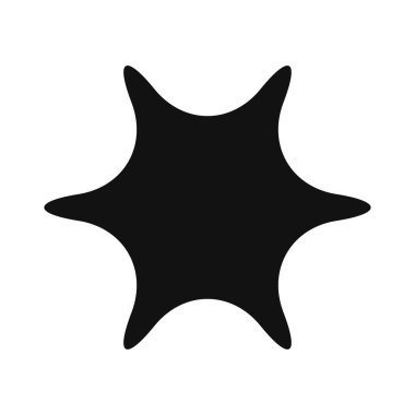 Yıldız, yıldız patlaması, güneş patlaması grafiği. Starlet simge serisi Stok vektör çizimi