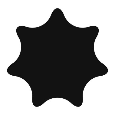 Yıldız, yıldız patlaması, güneş patlaması grafiği. Starlet simge serisi Stok vektör çizimi