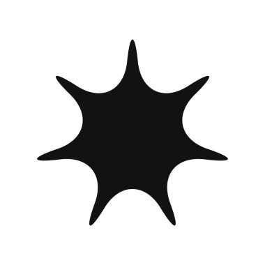 Yıldız, yıldız patlaması, güneş patlaması grafiği. Starlet simge serisi Stok vektör çizimi