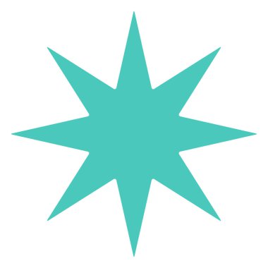 Star, starburst, sunburst graphic. Starlet icon series