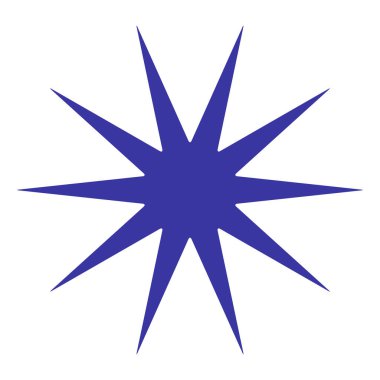 Yıldız, yıldız patlaması, güneş patlaması grafiği. Starlet simge serisi Stok vektör çizimi