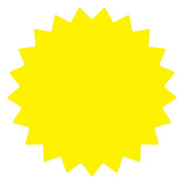 Yıldız, yıldız patlaması, güneş patlaması grafiği. Starlet simge serisi Stok vektör çizimi