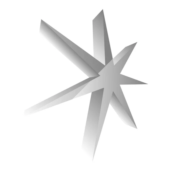 Зірка Зірковий Спалах Сонячний Спалах Серія Іконок Starlet Сток Векторні — стоковий вектор