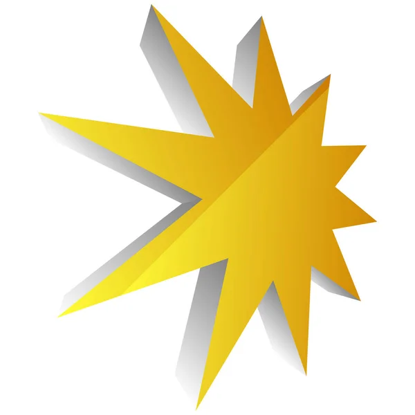 Star Starburst Sunburst Graphic Série Icônes Starlette Illustration Vectorielle — Image vectorielle