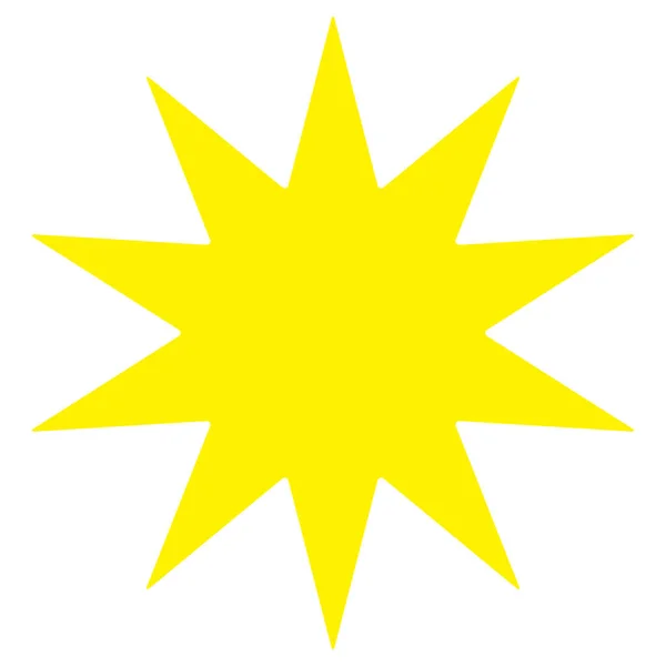 Estrella Explosión Estelar Gráfico Explosión Solar Starlet Icono Serie Stock — Vector de stock