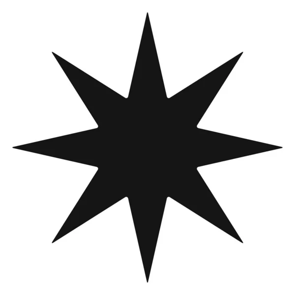 Звезда Вспышка Графика Солнечных Лучей Иллюстрация Иконки Старлета — стоковый вектор