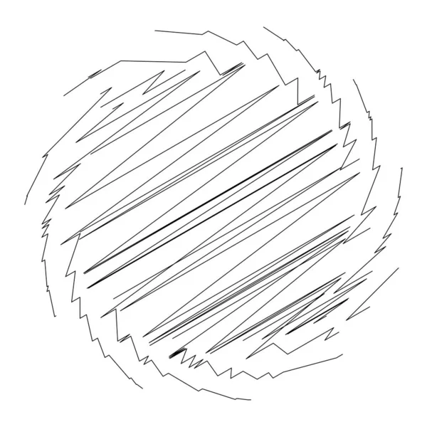 Spiral Swirl Twirl Design Element Sketchy Scribble Pattern — 스톡 벡터