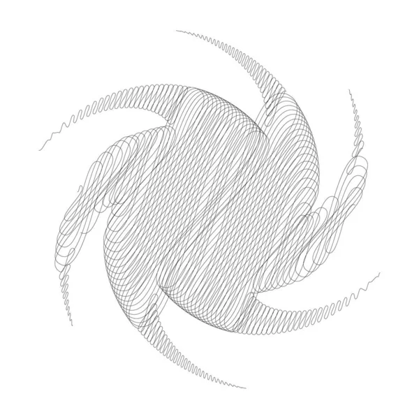 Spiral Swirl Twirl Design Element Sketchy Scribble Pattern — 스톡 벡터