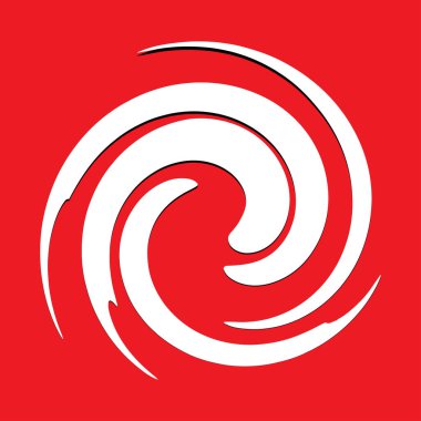 Spiral, volta, sarmal soyut vektör çizim elementi. Girdap, girdap, girdap elemanı Stok vektör illüstrasyonu, Clip sanat grafikleri 