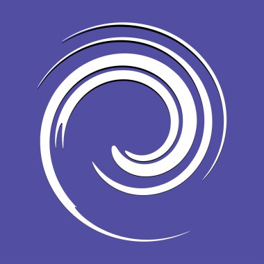 Spiral, volta, sarmal soyut vektör çizim elementi. Girdap, girdap, girdap elemanı Stok vektör illüstrasyonu, Clip sanat grafikleri 