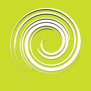 Spiral, volta, sarmal soyut vektör çizim elementi. Girdap, girdap, girdap elemanı Stok vektör illüstrasyonu, Clip sanat grafikleri 