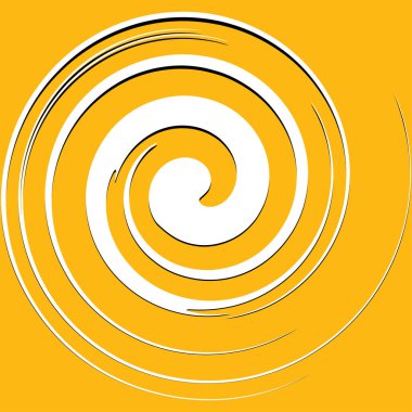 Spiral, volta, sarmal soyut vektör çizim elementi. Girdap, girdap, girdap elemanı Stok vektör illüstrasyonu, Clip sanat grafikleri 