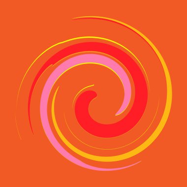 Spiral, volta, sarmal soyut vektör çizim elementi. Girdap, girdap, girdap elemanı Stok vektör illüstrasyonu, Clip sanat grafikleri 