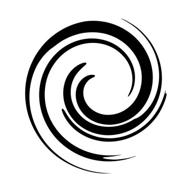 Spiral, volta, sarmal soyut vektör çizim elementi. Girdap, girdap, girdap elemanı Stok vektör illüstrasyonu, Clip sanat grafikleri 
