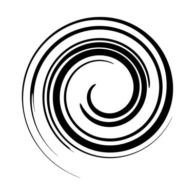 Spiral, volta, sarmal soyut vektör çizim elementi. Girdap, girdap, girdap elemanı Stok vektör illüstrasyonu, Clip sanat grafikleri 