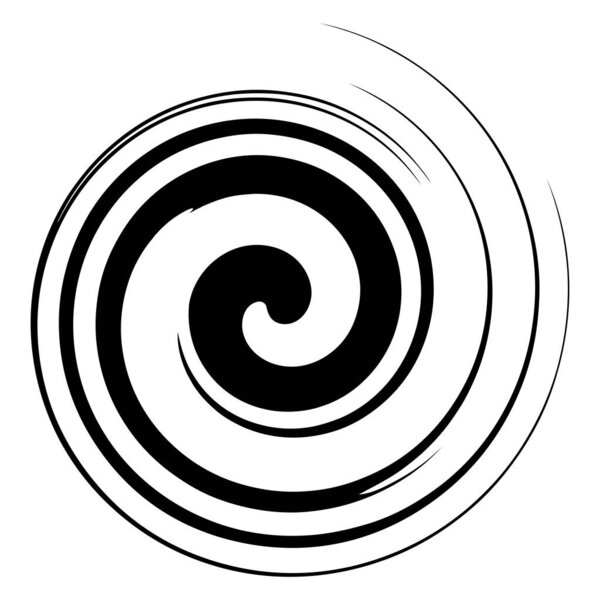 Spiral, volute, helix abstract vector illustration design element. Swirl, twirl, vortex element  Stock vector illustration, Clip art graphics 