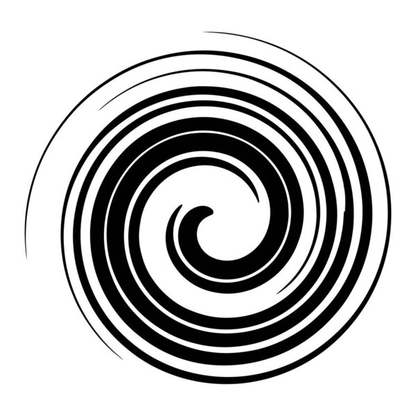 Spiral, volute, helix abstract vector illustration design element. Swirl, twirl, vortex element  Stock vector illustration, Clip art graphics 