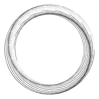 Inkblot, stain grungy, grunge circle. Smudge, smear effect watercolor sketchy circle. Textured paint, ink, dye stain circular element. Blotch, blob shape. Concentric circles