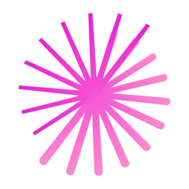 Random radial, radiating circular lines burst effect. Abstract starburst, sunburst illustration, vector design element. Random rays, beams. Explosion, sparkle, blast vector