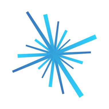 Random radial, radiating circular lines burst effect. Abstract starburst, sunburst illustration, vector design element. Random rays, beams. Explosion, sparkle, blast vector