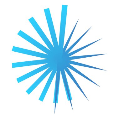 Random radial, radiating circular lines burst effect. Abstract starburst, sunburst illustration, vector design element. Random rays, beams. Explosion, sparkle, blast vector