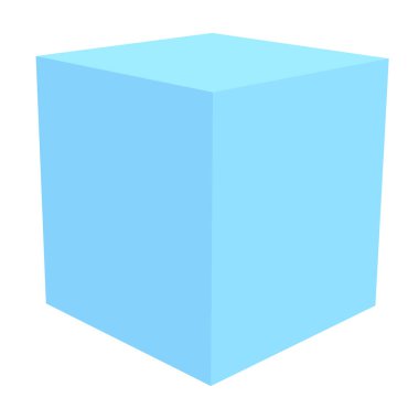 Box, package, cargo, delivery concept icon. 3D cube isolated on white. Stock, product, crate concept illustration