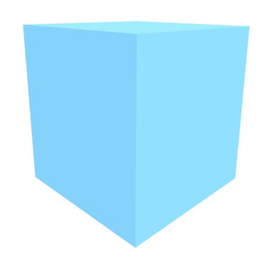 Box, package, cargo, delivery concept icon. 3D cube isolated on white. Stock, product, crate concept illustration