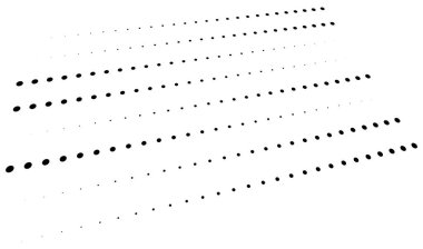 Üç boyutlu noktalar. Geometrik düzenleme perspektifte. Kaybolan, azalan benekler, noktalama, noktalama sanatı mekansal çizimler. Siyah ve beyaz benekli noktalar, benekli vektör çizimi