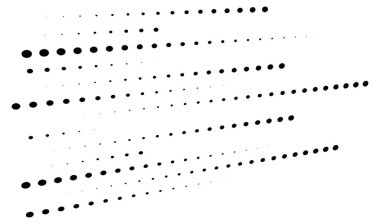 Üç boyutlu noktalar. Geometrik düzenleme perspektifte. Kaybolan, azalan benekler, noktalama, noktalama sanatı mekansal çizimler. Siyah ve beyaz benekli noktalar, benekli vektör çizimi