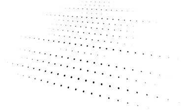 Üç boyutlu noktalar. Geometrik düzenleme perspektifte. Kaybolan, azalan benekler, noktalama, noktalama sanatı mekansal çizimler. Siyah ve beyaz benekli noktalar, benekli vektör çizimi