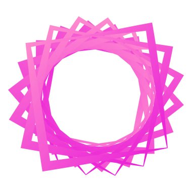 Soyut uçlu, parçalanmış tasarım öğesi. Açısal, geometrik soyut şekil. Rastgele, kaotik parçalar çizim