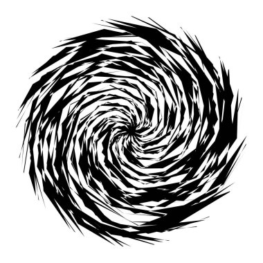 Kaotik, keskin, tiz, cırtlak desenli rastgele radyal soyut sanat öğesi