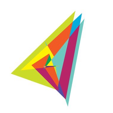 Canlı, enerjik, soyut geometrik, açısal, keskin sanat. Rastgele Picasso tarzı geometri vektörü. Dikenli, ince, kaotik sanatsal çizim