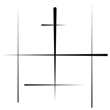 Soyut ızgara, ağ, kafes, rendeleyici geometrik element. Rastgele çizgileri olan hücresel, retiküler desen. Kesişen, çapraz çizgiler vektör çizimi