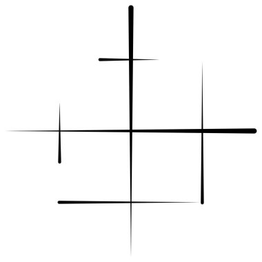 Soyut ızgara, ağ, kafes, rendeleyici geometrik element. Rastgele çizgileri olan hücresel, retiküler desen. Kesişen, çapraz çizgiler vektör çizimi