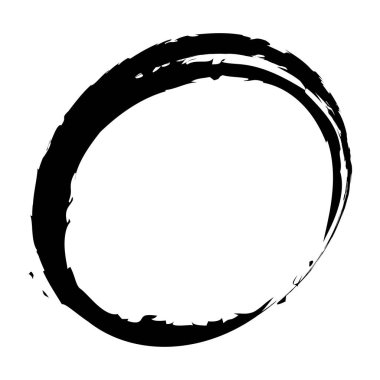 Siyah ve beyaz, grunge Circle hatları. Soyut desenli oval, elips. Boya sıçraması, suluboya efekt çizimi. Mürekkep lekesi, mürekkep, leke efekti