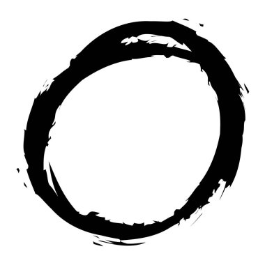 Siyah ve beyaz, grunge Circle hatları. Soyut desenli oval, elips. Boya sıçraması, suluboya efekt çizimi. Mürekkep lekesi, mürekkep, leke efekti